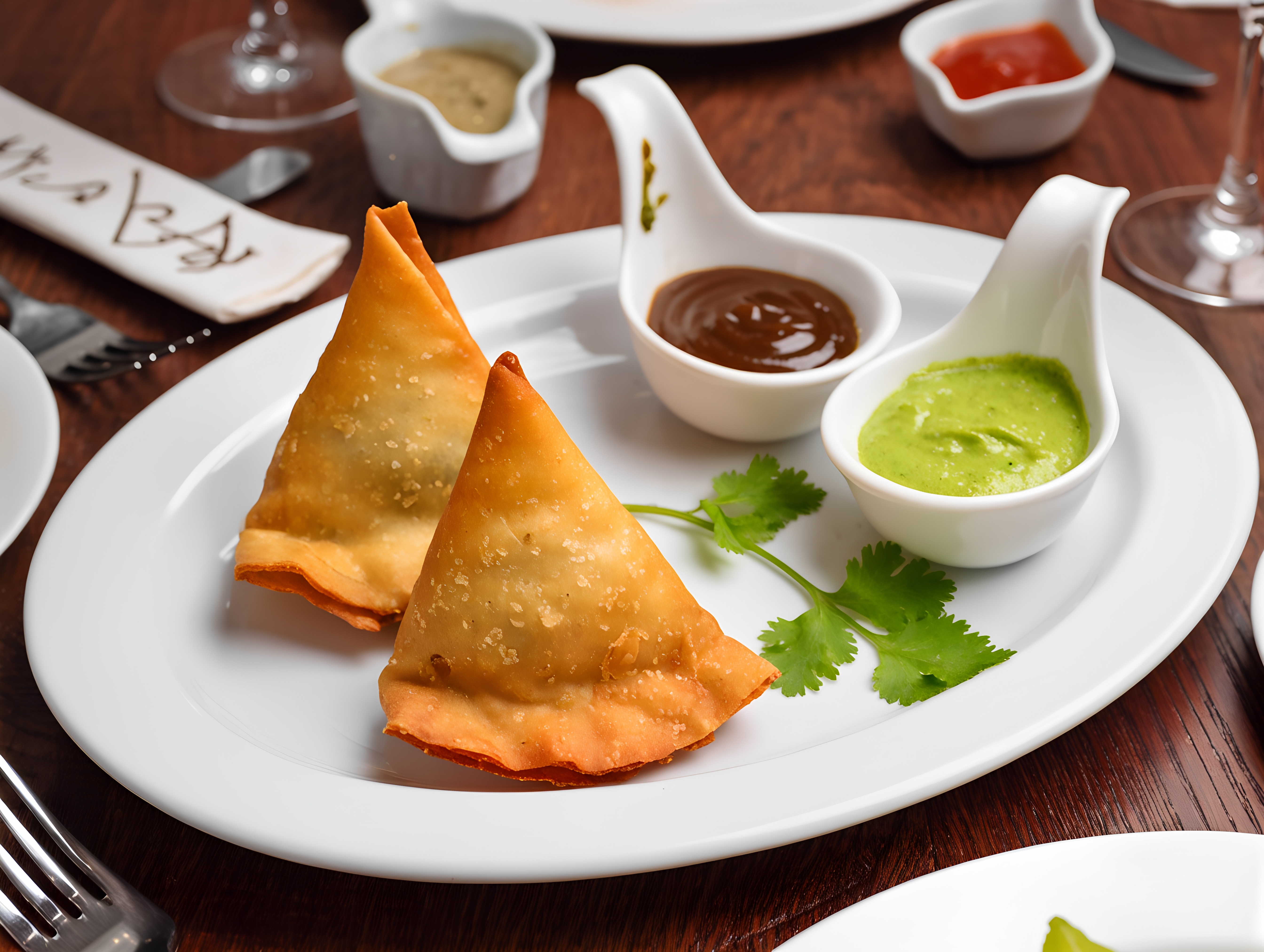 Samosa (auch vegan erhältlich)