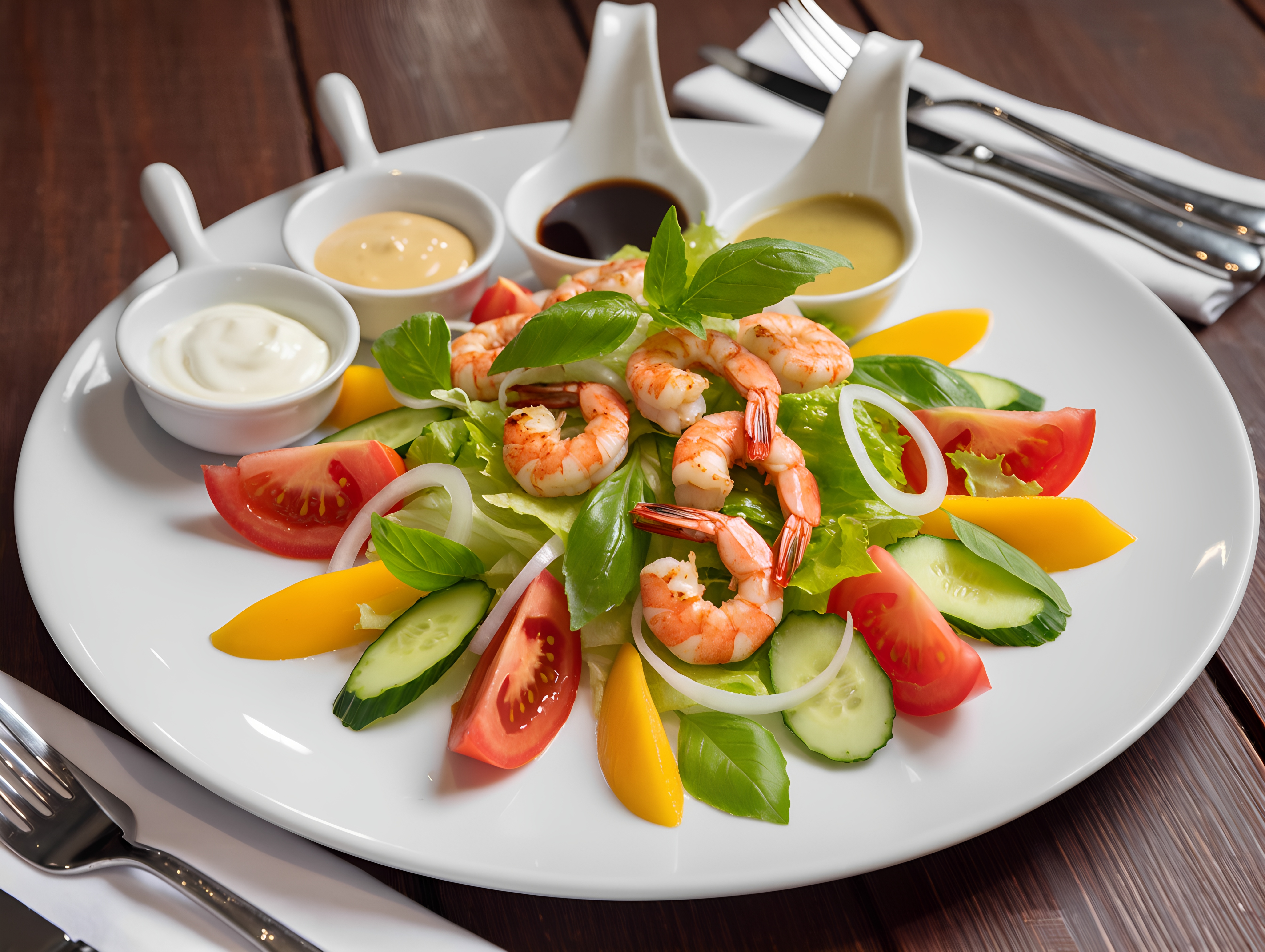 Garnelen Salat