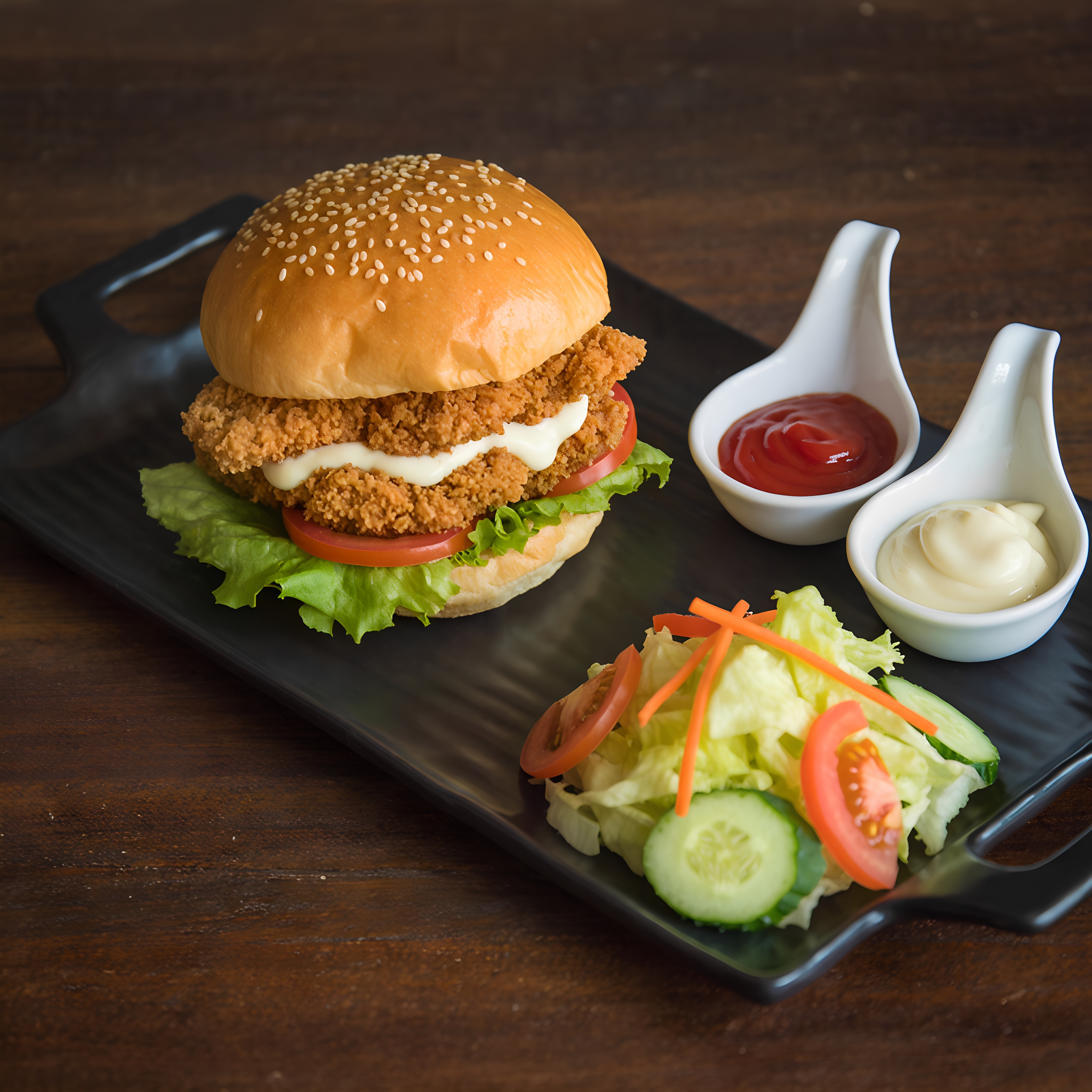 Chicken Tender Burger