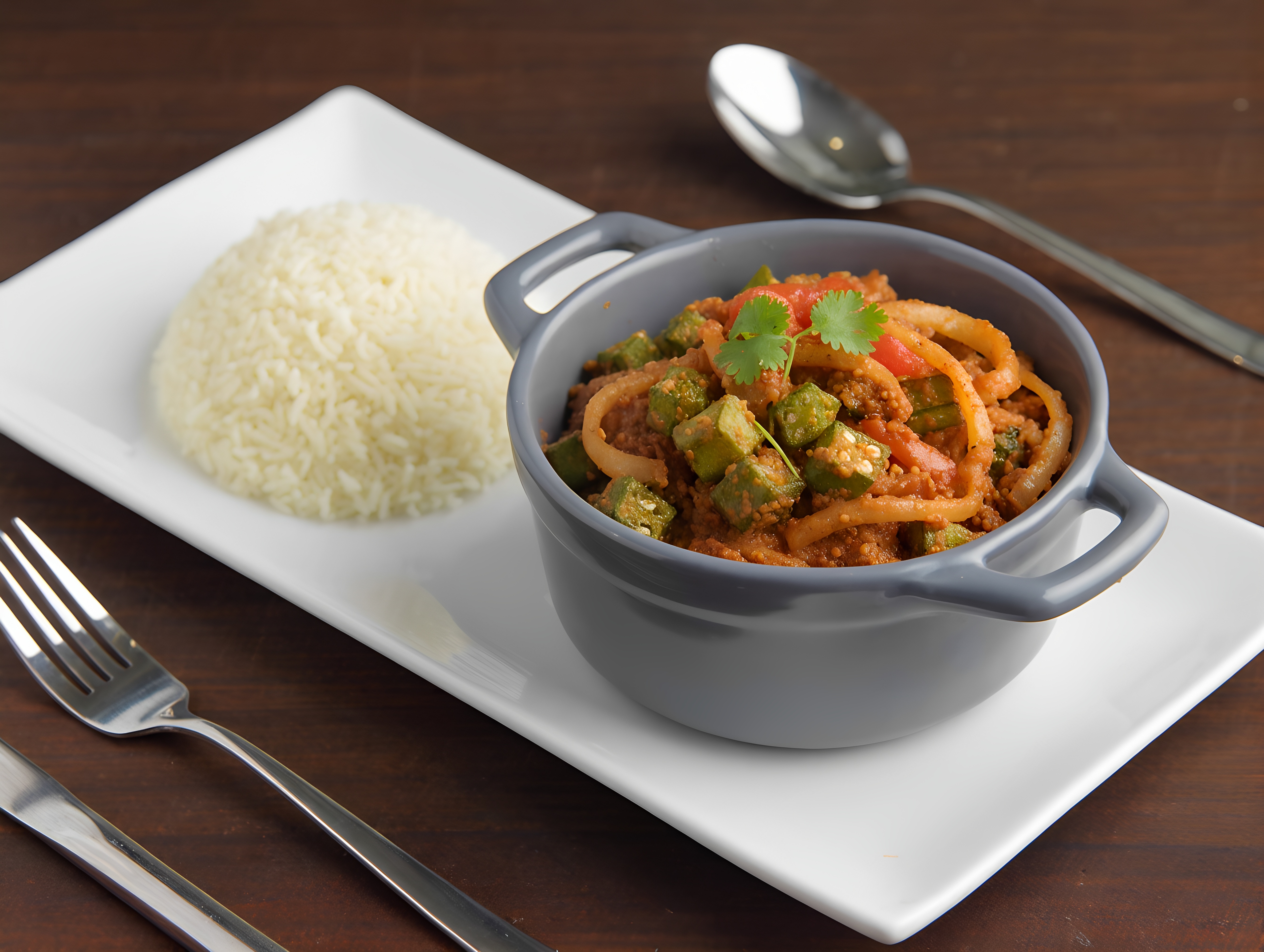 Bhindi Masala (auch vegan erhältlich)