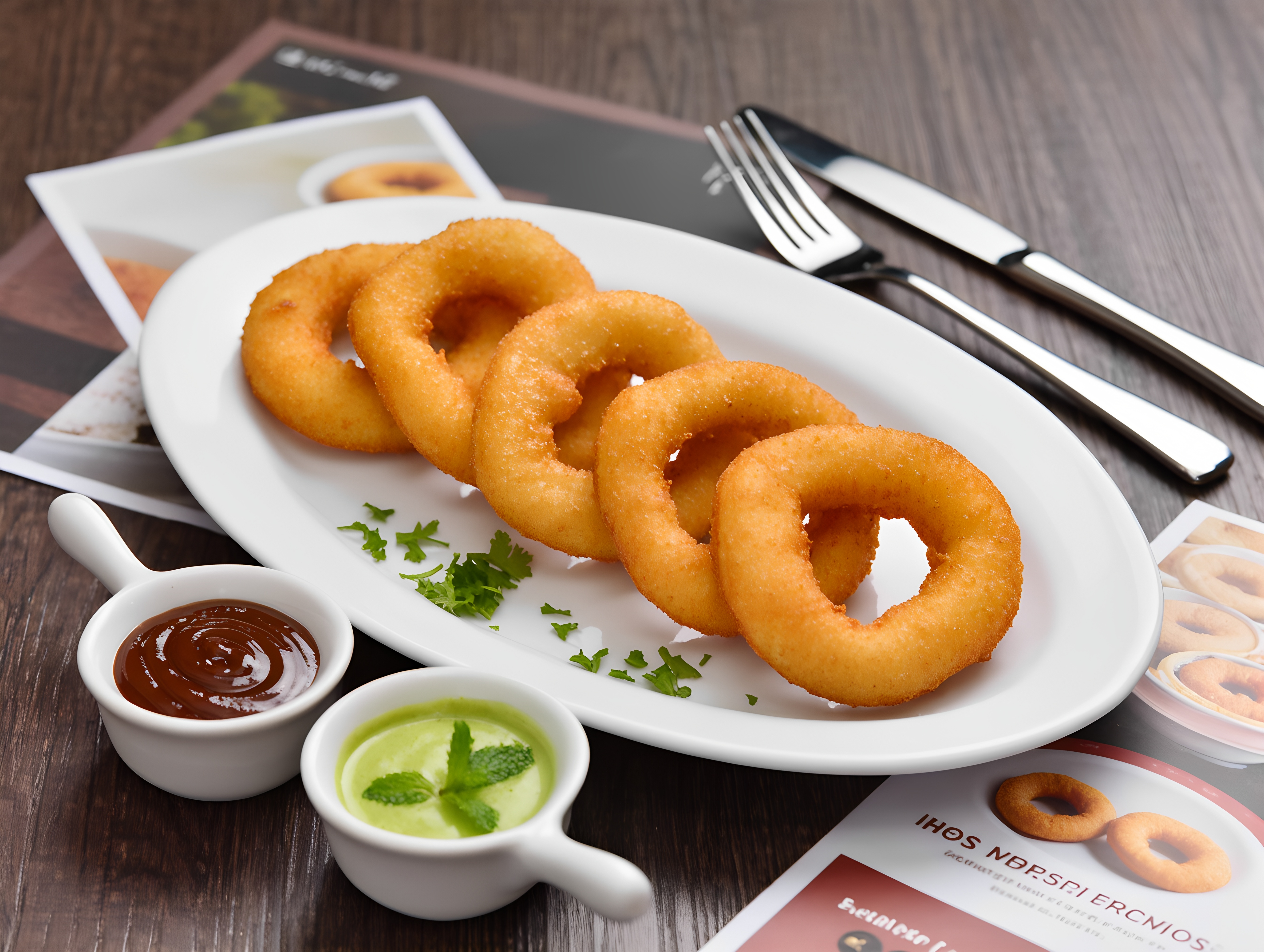 Onion Rings (6 stk) (auch vegan erhältlich)